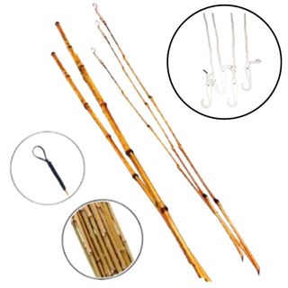 Kit Varas 100cm 1 metro C/ 1, 2, 3 ou 4 unidades Festa Junina Pescaria Brincadeira Jogos Peixe