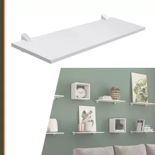 Kit 2 Prateleiras Grandes de parede em mdf 60x25cm ideal para organizar e decorar todos ambientes