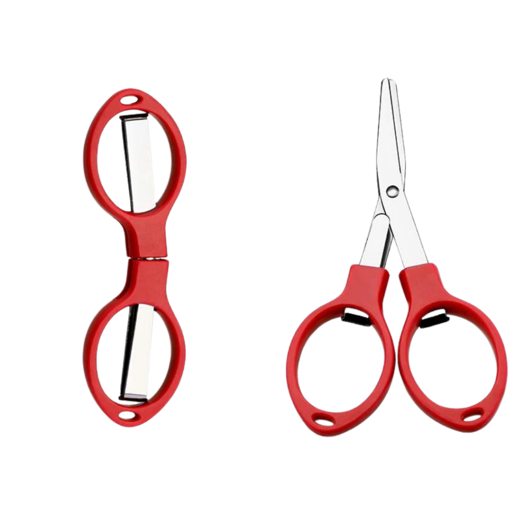 Tesoura Pequena Dobrável Multicor - Mini Tesoura Portátil