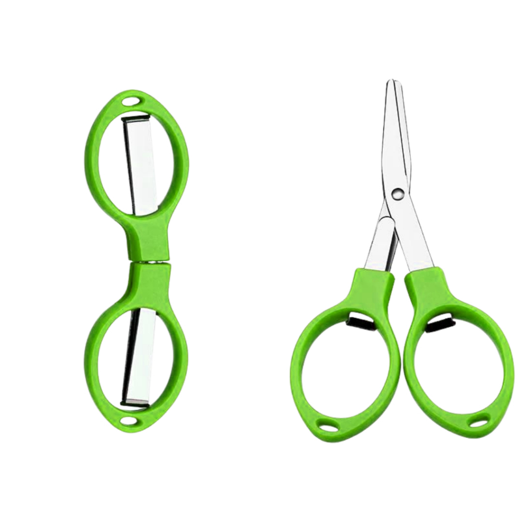 Tesoura Pequena Dobrável Multicor - Mini Tesoura Portátil