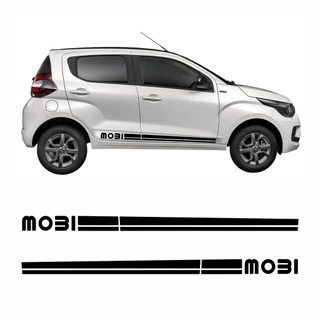 Kit Adesivo Faixa Lateral Fiat Mobi Acessórios