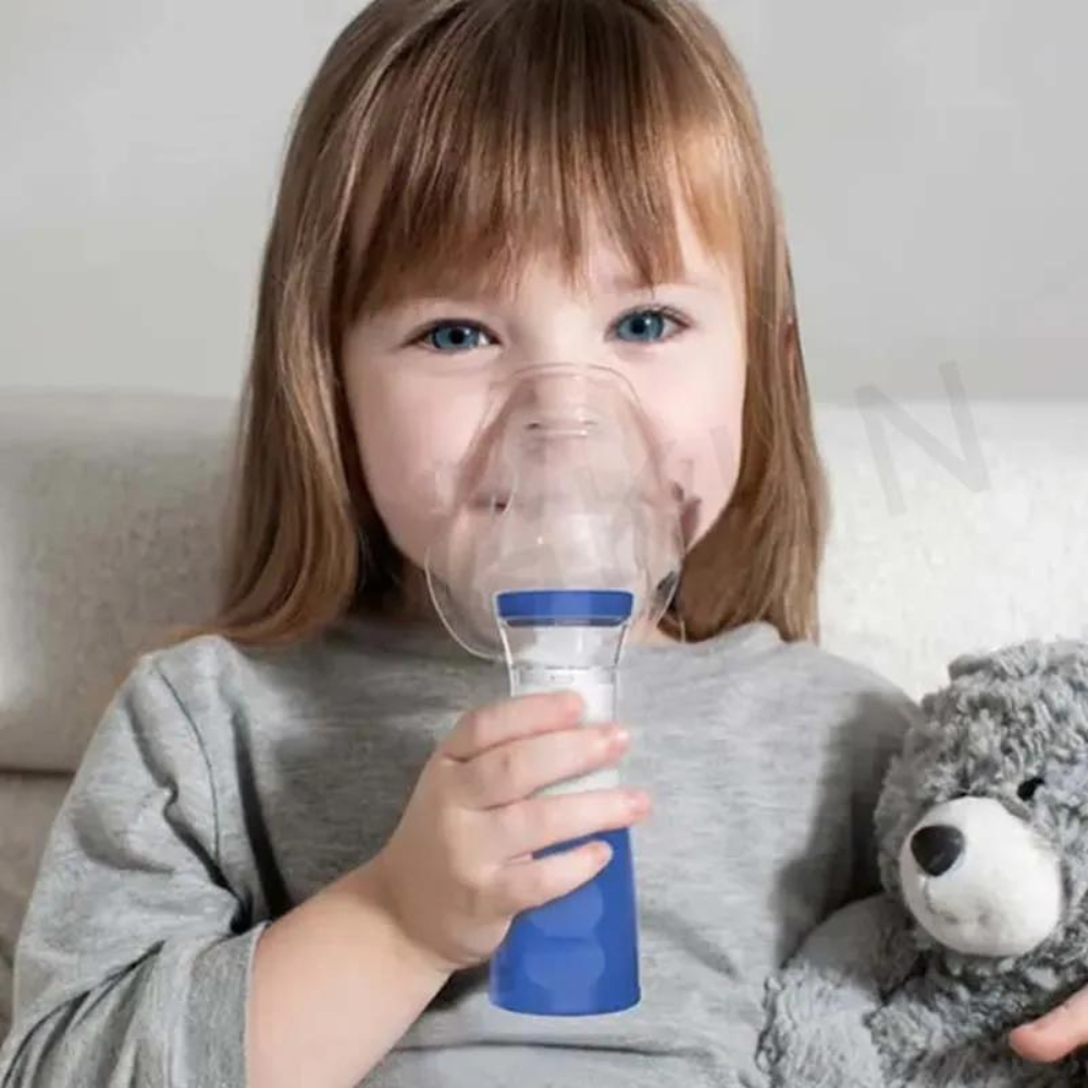 Nebulizador inalador nasal umidificador Portátil ultrassonico sem fio adulto e criança pilhas recarregável silencioso