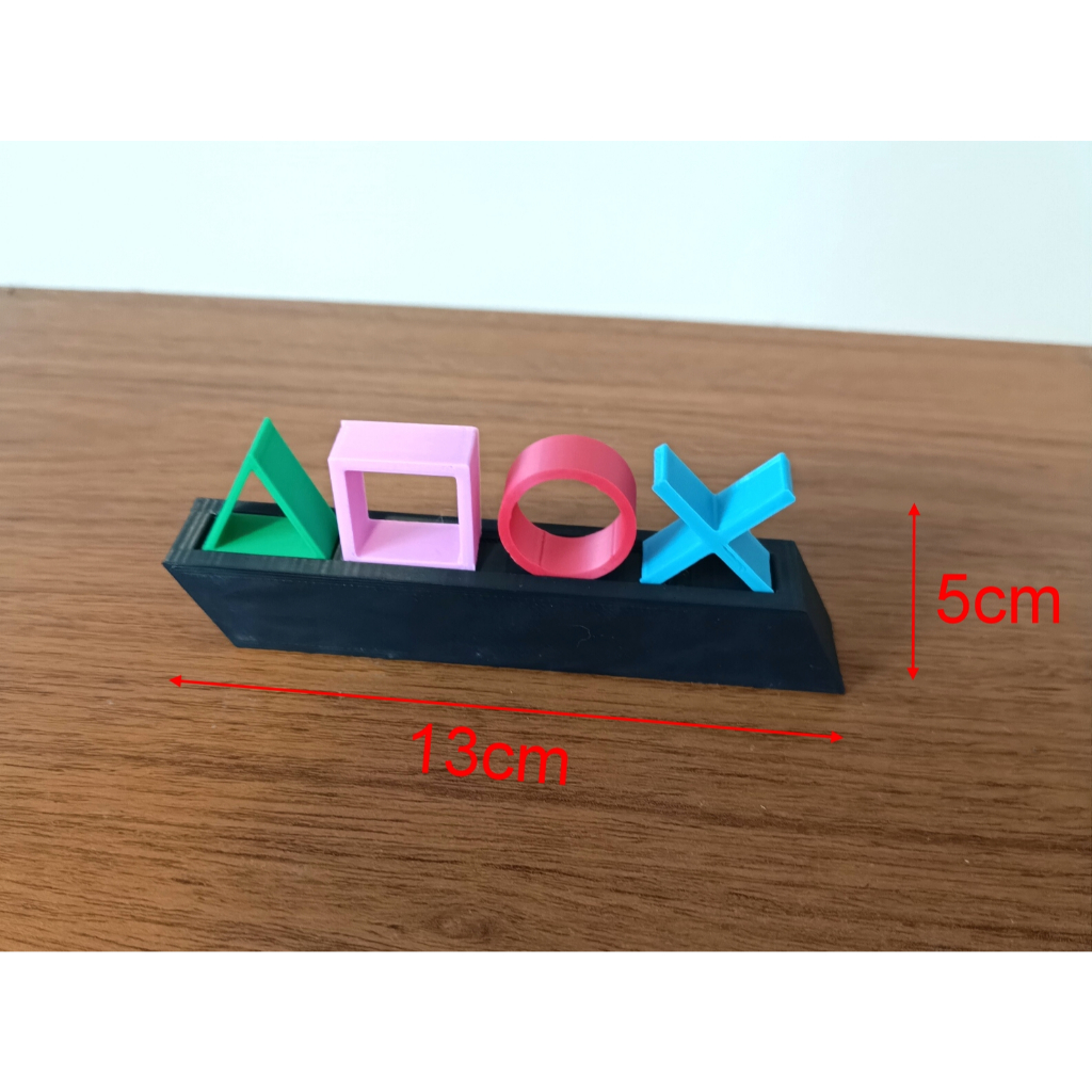 Home decor - Kit Botões Playstation 3D decoração com nome