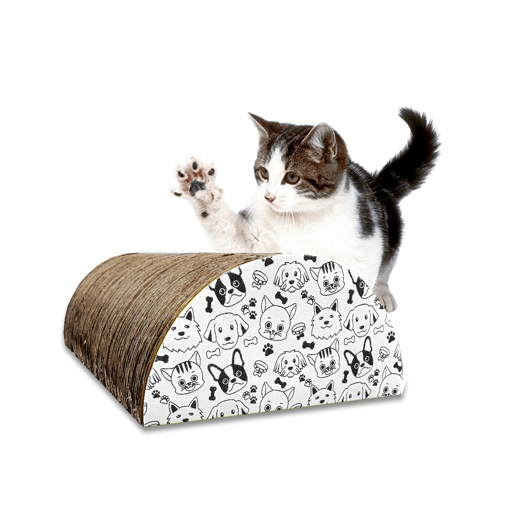 Arranhador Para Gato Afiador de Parede De Papelão Instalação Fácil Sem Furar a Parede