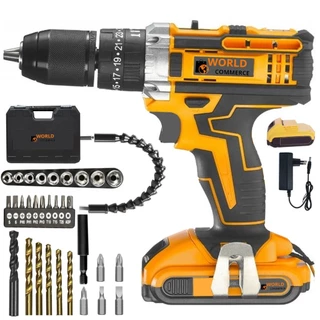 Parafusadeira Desparafusadeira Furadeira 26v 3/8 10MM Com Maleta 32 Acessorios Completo Premium