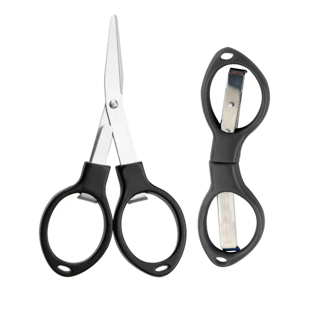 Tesoura Pequena Dobrável Multicor - Mini Tesoura Portátil