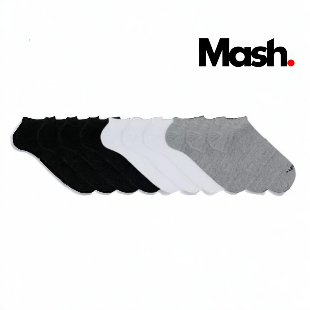 Kit com 10 Pares de Meias Invisível Mash Masculina e Feminina