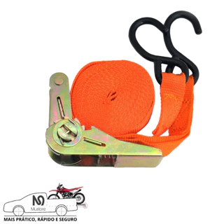 Cinta Catraca Para Amarração De Cargas 4,5m x 2,5cm