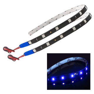 Kit 4 Fita Siliconada 12 Led 30 Cm Azul