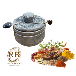 Pimenteira/saleiro Gourmet Em Pedra Sabão