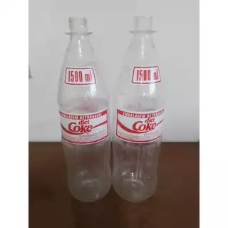 Lote 2 garrafas vazias retornáveis de 1,5 L para coleção raríssimas
