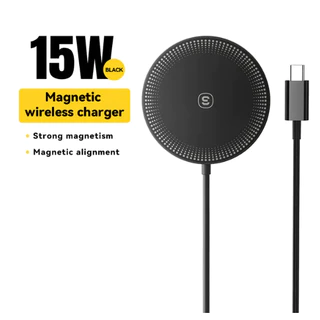 Carregador Essager sem fio Magsafe QI 15w Carga Rápida iPhone iPad Nota Fiscal