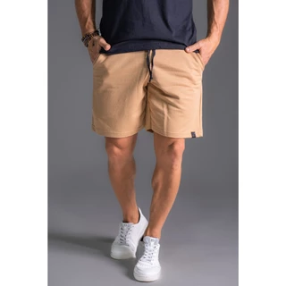 Bermuda Short de Moleton Masculina Com Amarração e Elástico Short Academia/Casual.