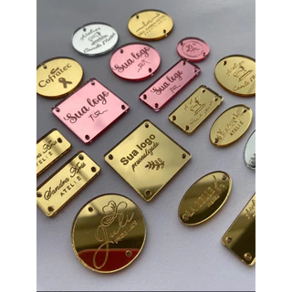 50 Tags em acrílico Personalizados