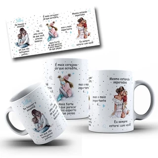 Caneca Personalizada GRB Artes Se Houver o amanhã em que não estejamos juntos - Mãe e Filho