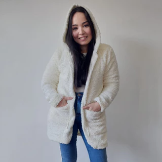 Casaco Teddy Inverno Blusa de Pelinho Sobretudo Feminino