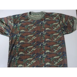 Camiseta Camuflada BORDADA - Dry Fit Trilobal (furadinha) FORÇA AÉREA [FAB]