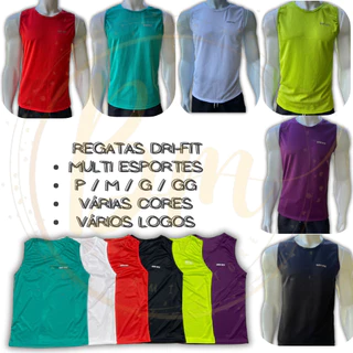 Regata masculina Dri fit para Musculação, Caminha e treino | Tecido respirável furadinho uso casual