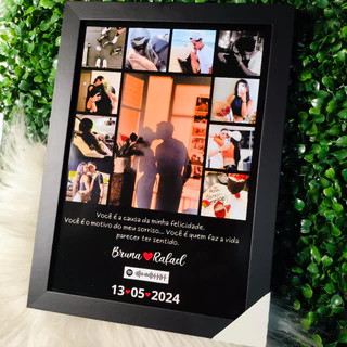 Quadro código Spotify Com 11 Fotos Personalizado