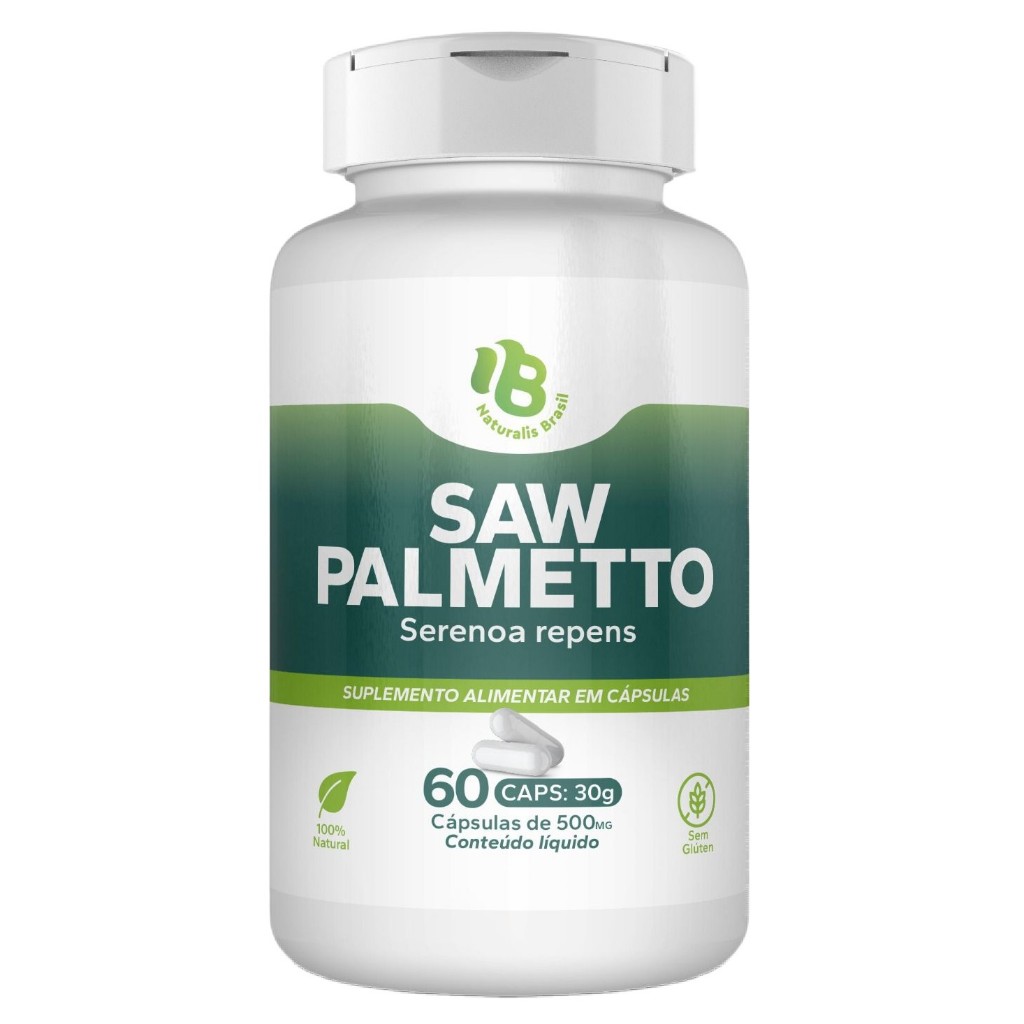Saw Palmetto 240caps Legítimo 500mg Com Nota Fiscal