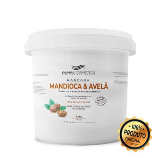 Máscara de tratamento Mandioca e Avelã Gunai Professional Poderosa Hidratação 3,5