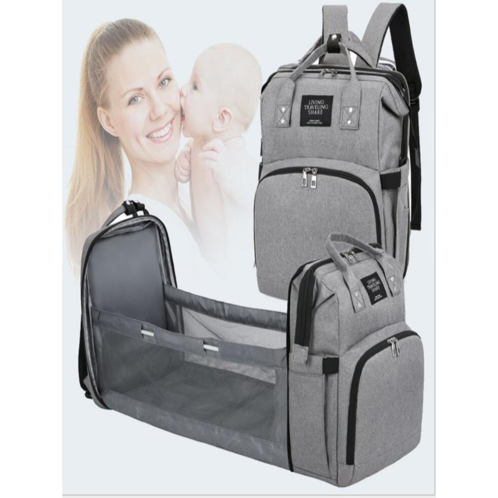 Mochila Multifuncional Com Divisório Térmico Alço Ajustável Cama Embutido
