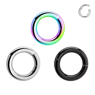 Piercing Argola Titânio Articulada Clicker Grossa Alargador