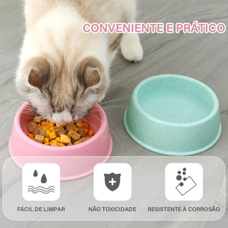 Comedouro Bebedouro Plástico Para Pet Cachorro Gato