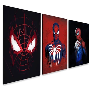Kit 3 Quadros Decorativos Filme Homen Aranha