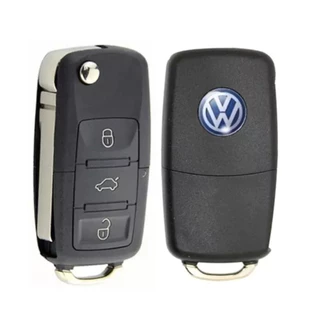 Carcaça Chave Canivete 3 botões Vw Gol G5 Fox Polo Bora Jetta