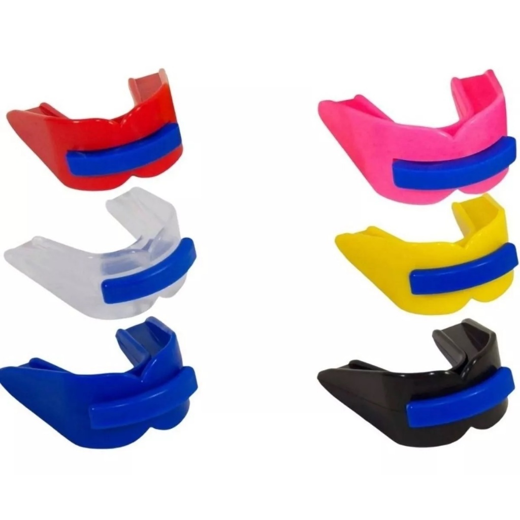 kit 5 Protetor Bucal Duplo moldável Mma/ lutas/ jiu jitsu | Shopee Brasil