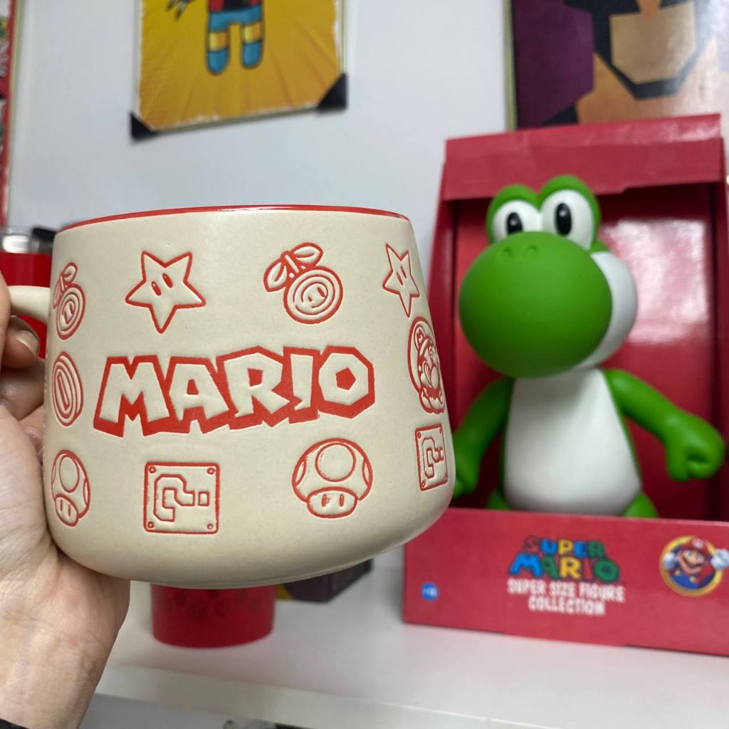 Caneca Moma Super Mario Cerâmica 500ml