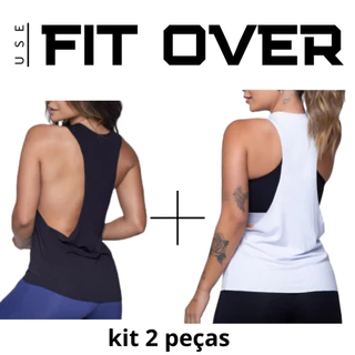 Kit 2 camisetas fitness - cavada - academia - crossfit - fit over