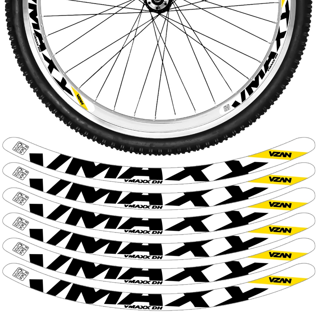 Kit 12 Adesivos Vmaxx Roda Bike Vzan 2023 Freio Vbrake Bicicleta ...