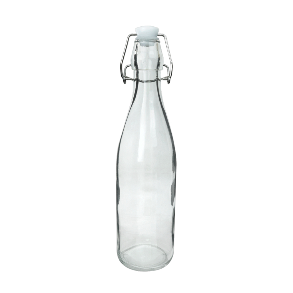 Garrafa de Vidro Transparente Com Tampa Hermética 500ml | Shopee Brasil