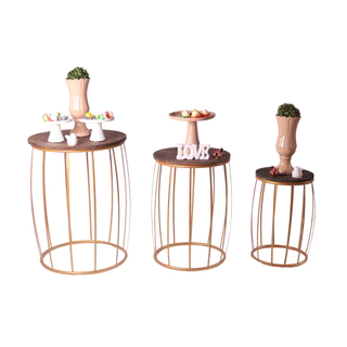 Trio De Mesa Cilíndricas Para Festa Decoração Festa Kit Peque Monte