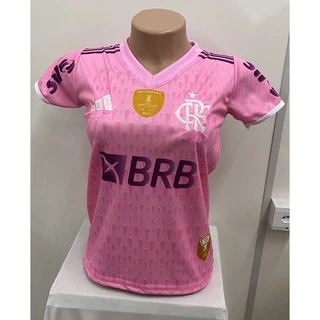 camisa baby look de time do flamengo rosa otima qualidade novidade na loja