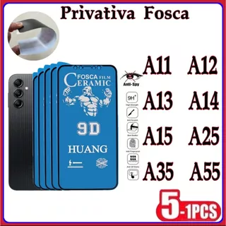 Película Privativa Fosca Anti-Spy Matte Cerâmica Hidrogel Samsung A11 A12 A13 A14 A15 A25 A35 A55