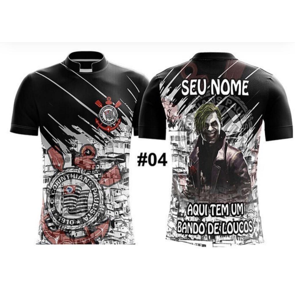 Camisa Camiseta Personalizada Timão Unissex corinthian/ torcida+NOME