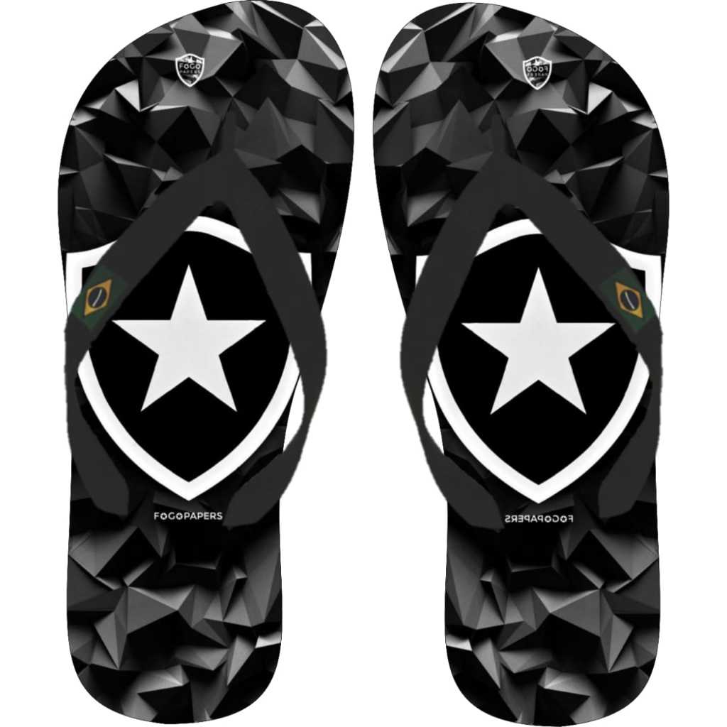 Chinelo Estampado Botafogo Adulto e Infantil Antiderrapante 23 ao 44