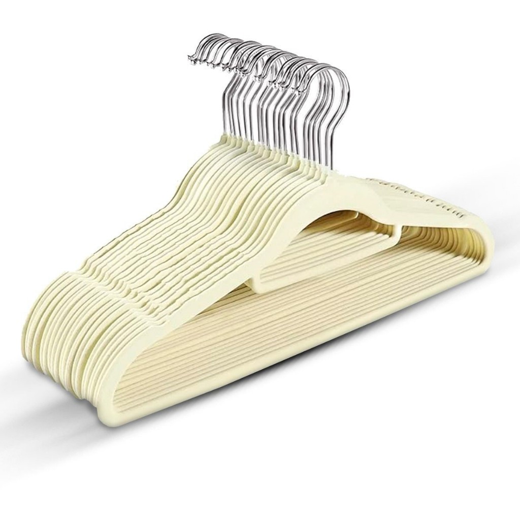 Kit Cabides de Veludo para Roupa Adulto 3 cores Slim Ultrafino ...