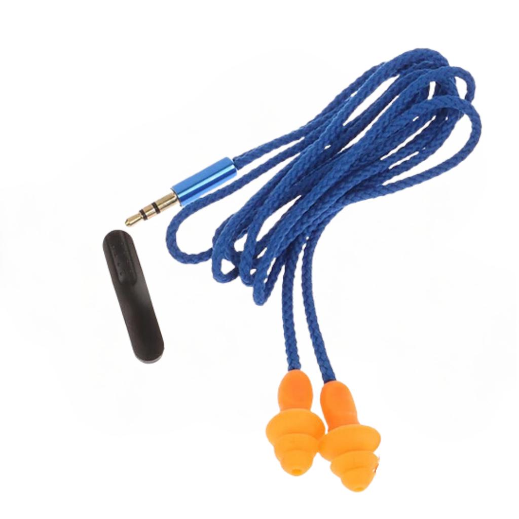 Fone Protetor abafador Auricular Silicone com Fone com entrada p2