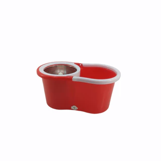 Balde do Mop Com Cesto Inox Reposição Sem Cabo Sem Refil
