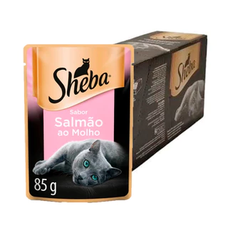 Kit 20un. Ração Úmida Sheba Sachê Para Gatos Adultos Salmão 85g em Oferta na Shopee