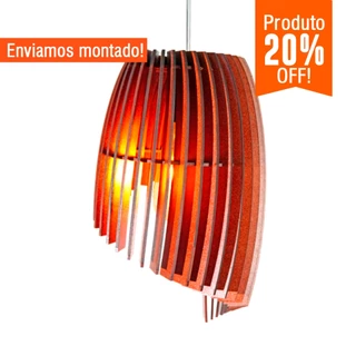 Linda Luminária de Teto Luxo Pendente Para Sala Quarto Cozinha Varanda Área Gourmet em MDF