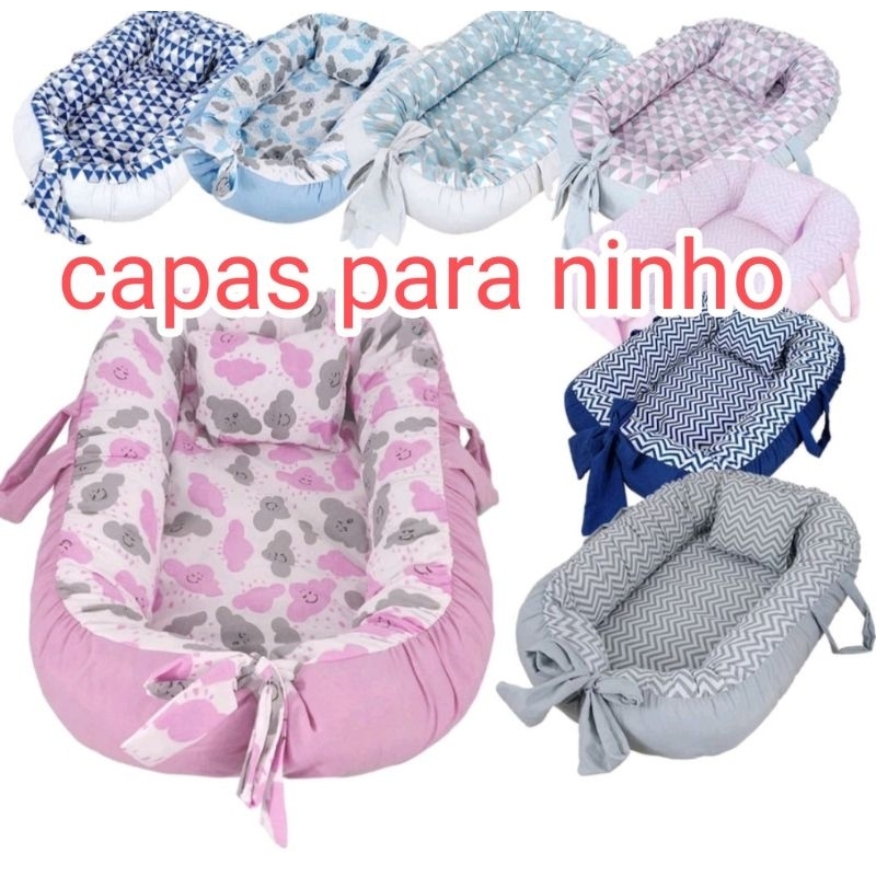 Capa Ninho Redutor Para Bebe+ fronha, Ninho Bebê Menino Menina Recem ...