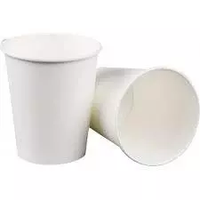 100 un Copo de papel biodegradável branco 200 ml