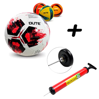 Kit Bola de Futebol Original Tamanho 5 Oficial Campo + Bomba de Ar Manual
