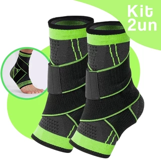Kit 2 ou 1 Tornozeleiras Ortopédica Compressão Estabilizadora Par Tornozeleira Ajustável Unissex em Oferta na Shopee