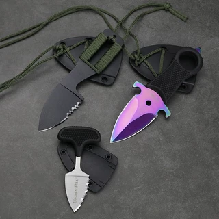 Mini Faca De Sobrevivência Camping Pesca Push T Dagger